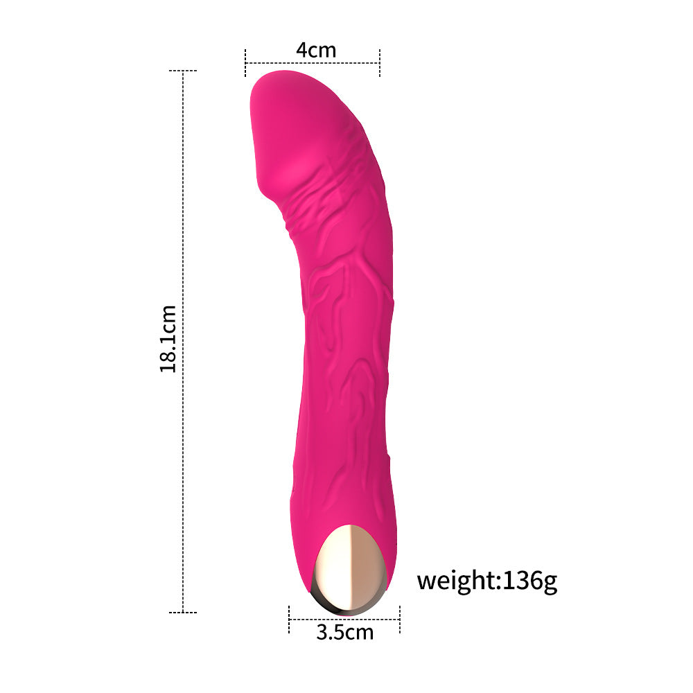 Dark Green Intense Pleasure G-Spot Vibrator - 20 Speed Rechargeable Silicone Wand with Magnetic Charging V888-ELOSUNG32175