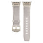 Beige Rugged Tactical Silicone Strap for Apple Watch Ultra & Series - Heavy-Duty Metal Clasp V888-ELOSUNG32281