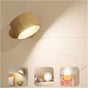 Khaki Wood Grain Rechargeable LED Magnetic Wall Light - Touch Control, 3 Colors & Dimmable, USB Portable V888-ELOSUNG32288