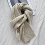 Beige Luxuriously Soft Wool Blend Knit Scarf - Cozy Warm Solid Colour Unisex Winter Essential V888-ELOSUNG32291