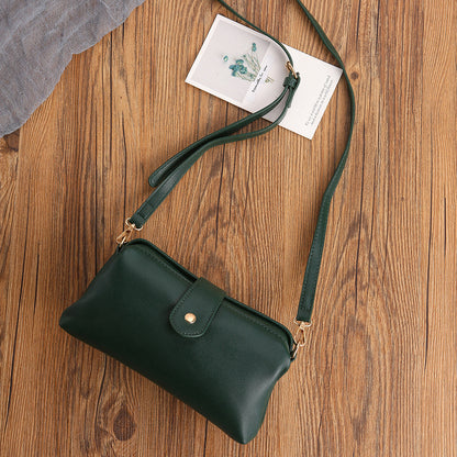 Dark Green Chic Vintage Inspired PU Leather Crossbody Bag - Small Frame Doctor Style Purse with Adjustable V888-ELOSUNG32333