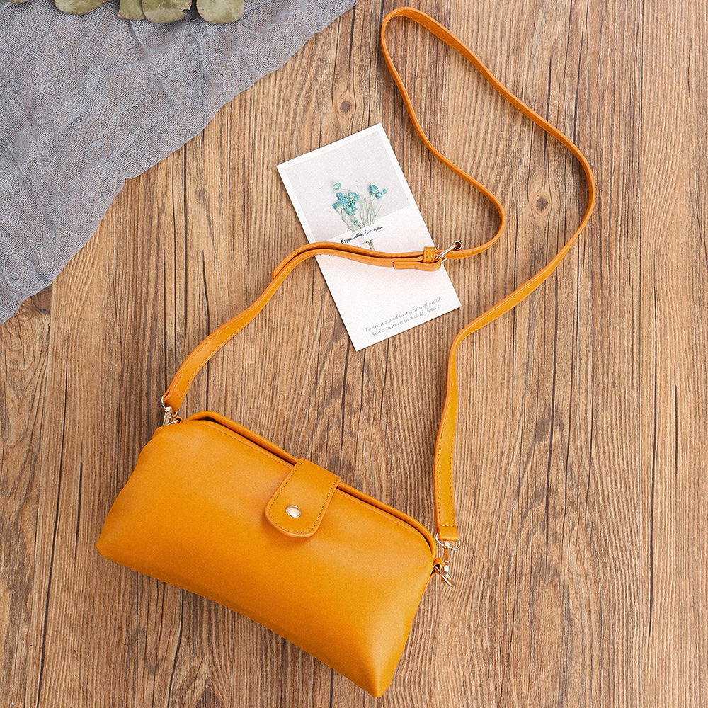Yellow Chic Vintage Inspired PU Leather Crossbody Bag - Small Frame Doctor Style Purse with Adjustable Strap V888-ELOSUNG32334