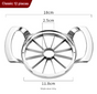 Silver Premium Apple Slicer Corer - Heavy Duty Stainless Steel Fruit Cutter, 12-Slice Divider Kitchen Gadget V888-ELOSUNG32344