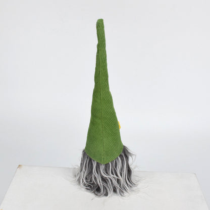 2 Pcs Charming Green Gnome - Plush Faceless Gonk with Long Dangle Legs - Adorable Shelf Sitter Home Decor V888-ELOSUNG32352