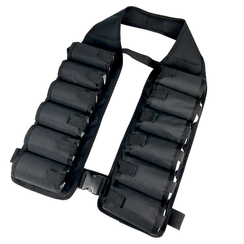 Black Ultimate 12-Can Beverage Carrier Vest - Hands-Free Outdoor Party Backpack V888-ELOSUNG32366