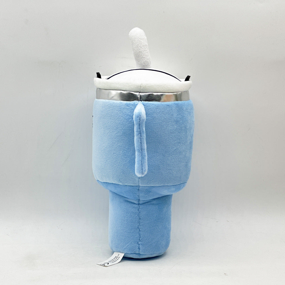 Pink Plush Travel Mug Squeaky Dog Toy - Soft Polyester Chew Toy for Boredom Relief & Interactive Fun - 31cm V888-ELOSUNG32400