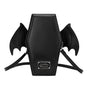 Black Gothic Coffin Bat Wing Convertible Crossbody Bag - Punk PU Leather Shoulder Purse & Mini Backpack V888-ELOSUNG32438