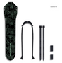 Style B Black and Green Lightweight Bicycle Rear Mudguard - Adjustable PP5 Fender for MTB, Road & Folding V888-ELOSUNG32473