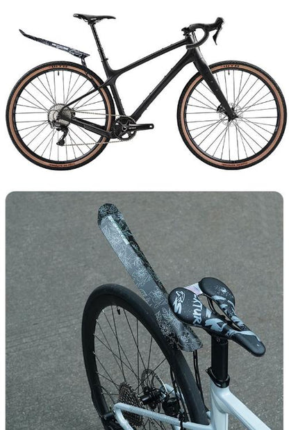 Style D Black and Pink Lightweight Bicycle Rear Mudguard - Adjustable PP5 Fender for MTB, Road & Folding V888-ELOSUNG32474