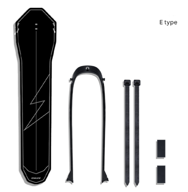 Style E Black Lightweight Bicycle Rear Mudguard - Adjustable PP5 Fender for MTB, Road & Folding Bikes (NOT V888-ELOSUNG32475