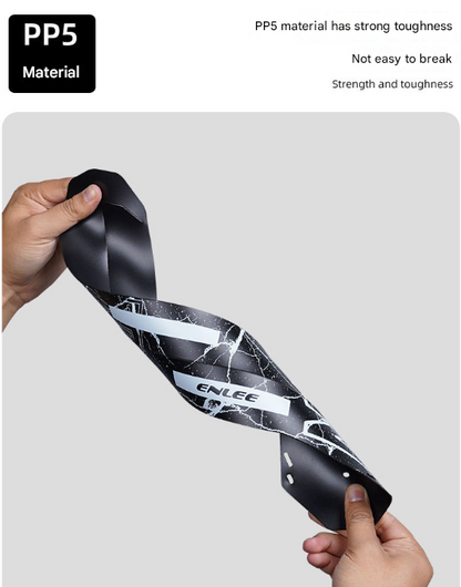 Style E Black Lightweight Bicycle Rear Mudguard - Adjustable PP5 Fender for MTB, Road & Folding Bikes (NOT V888-ELOSUNG32475