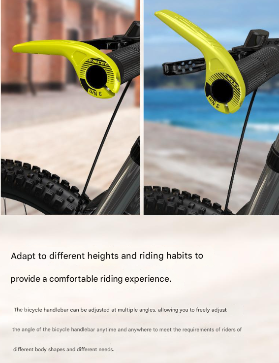 Red Ultralight Ergonomic Bike Bar Ends - High-Strength Composite Horn Grips (22.2mm) V888-ELOSUNG32487