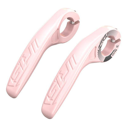 Pink Ultralight Ergonomic Bike Bar Ends - High-Strength Composite Horn Grips (22.2mm) V888-ELOSUNG32489