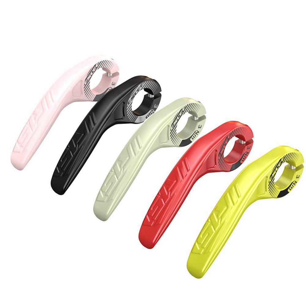 Pink Ultralight Ergonomic Bike Bar Ends - High-Strength Composite Horn Grips (22.2mm) V888-ELOSUNG32489