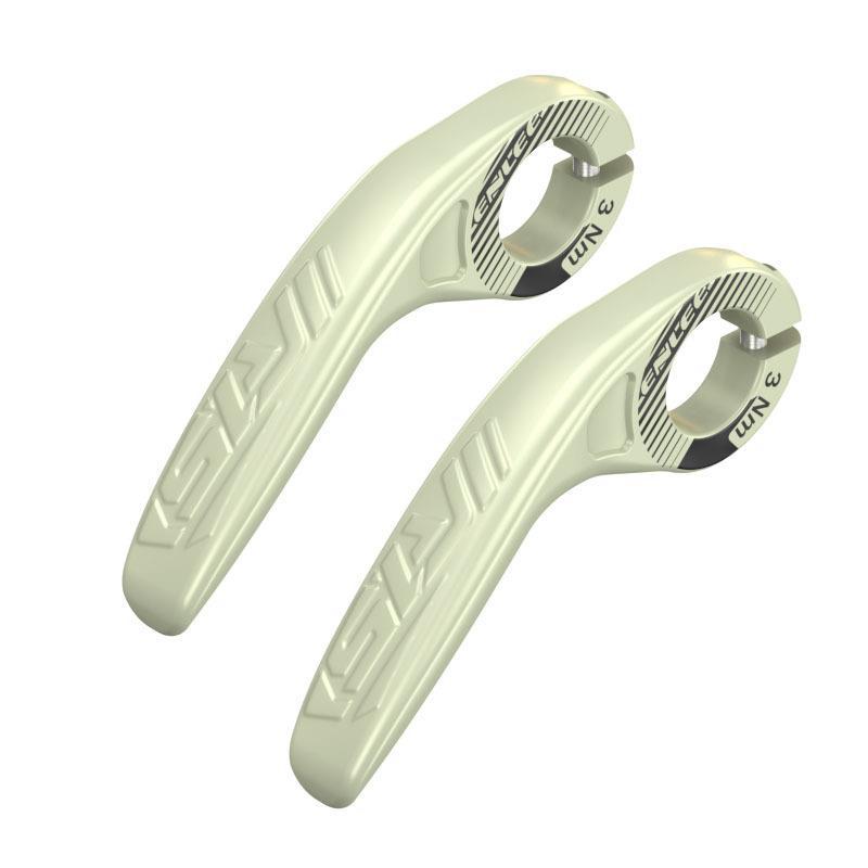 Light Green Ultralight Ergonomic Bike Bar Ends - High-Strength Composite Horn Grips (22.2mm) V888-ELOSUNG32490