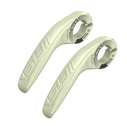 Light Green Ultralight Ergonomic Bike Bar Ends - High-Strength Composite Horn Grips (22.2mm) V888-ELOSUNG32490