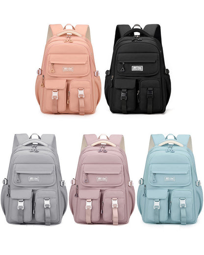 Light Blue Large Capacity Waterproof Student Backpack - Fits 15-Inch Laptop, Multi-Pocket Travel Daypack V888-ELOSUNG32499