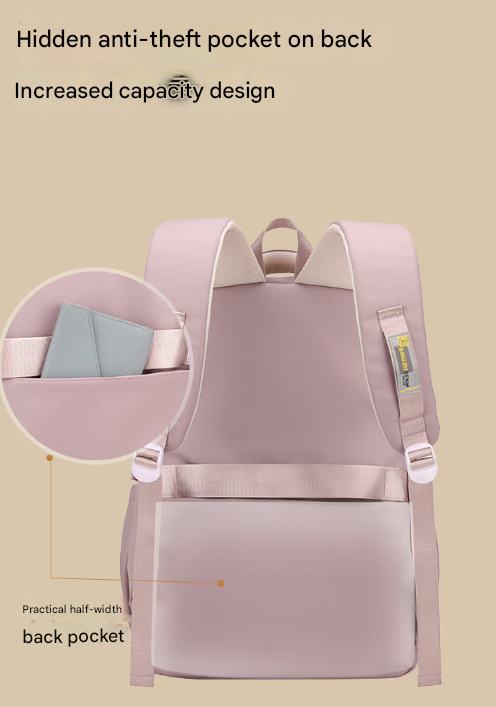 Light Blue Large Capacity Waterproof Student Backpack - Fits 15-Inch Laptop, Multi-Pocket Travel Daypack V888-ELOSUNG32499