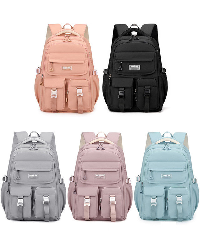 Grey Large Capacity Waterproof Student Backpack - Fits 15-Inch Laptop, Multi-Pocket Travel Daypack V888-ELOSUNG32500