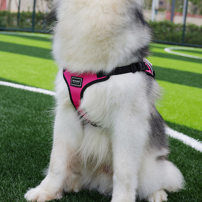 Size S Black and Pink Ultimate Dog Harness Vest with Backpack - Padded, Reflective & Adjustable for Medium V888-ELOSUNG32552