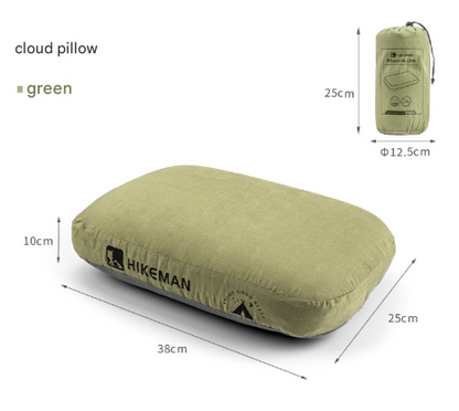 Green Reversible Memory Foam Travel Pillow - All-Season Comfort Neck Support for Deep Sleep & Portability V888-ELOSUNG32565