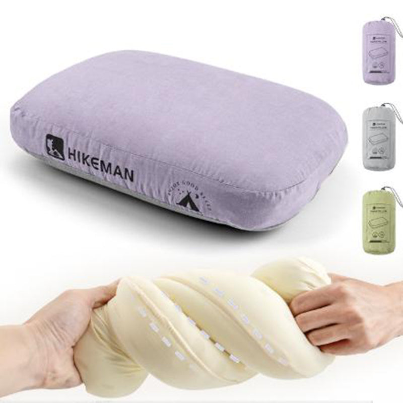 Green Reversible Memory Foam Travel Pillow - All-Season Comfort Neck Support for Deep Sleep & Portability V888-ELOSUNG32565