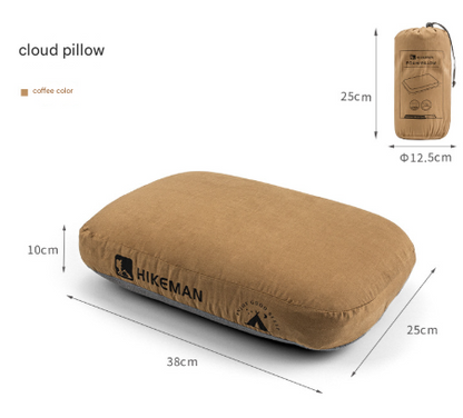 Coffee Reversible Memory Foam Travel Pillow - All-Season Comfort Neck Support for Deep Sleep & Portability V888-ELOSUNG32566