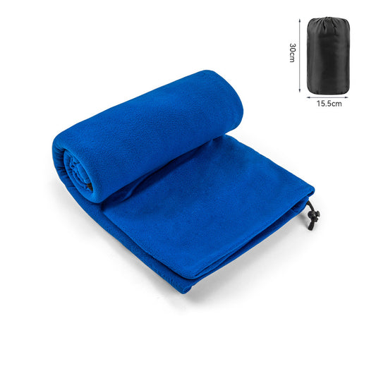 Blue Versatile Double-Sided Fleece Bag Liner - Lightweight & Portable Travel Blanket for Camping & Outdoors V888-ELOSUNG32569