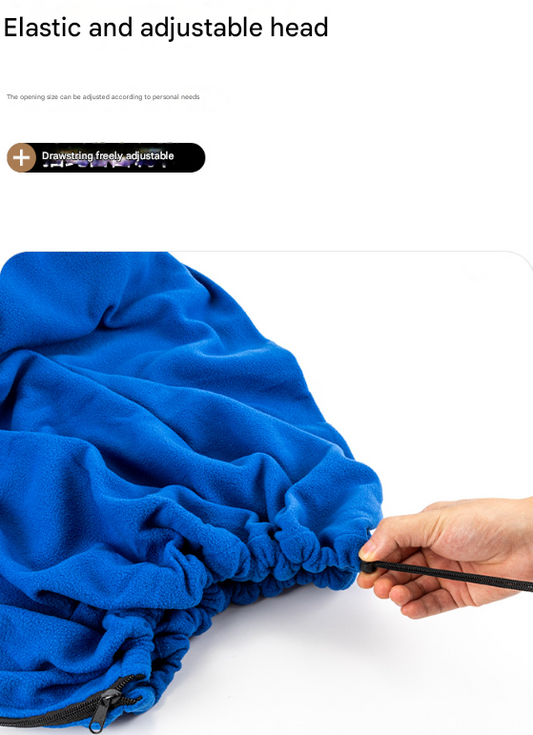Blue Versatile Double-Sided Fleece Bag Liner - Lightweight & Portable Travel Blanket for Camping & Outdoors V888-ELOSUNG32569