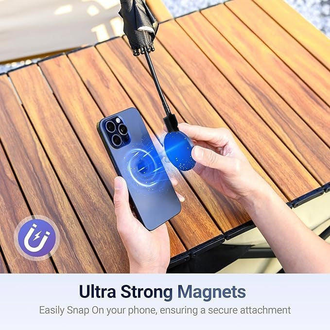 Blue Magnetic Phone Umbrella Sun Shade - Clear Outdoor Screen Visor, Anti-Glare Mini Parasol for iPhone V888-ELOSUNG32582