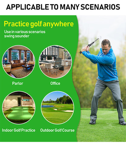 Red Pro Golf Swing Trainer - Extendable with Audible Click & Corrective Grip Aid V888-ELOSUNG32613