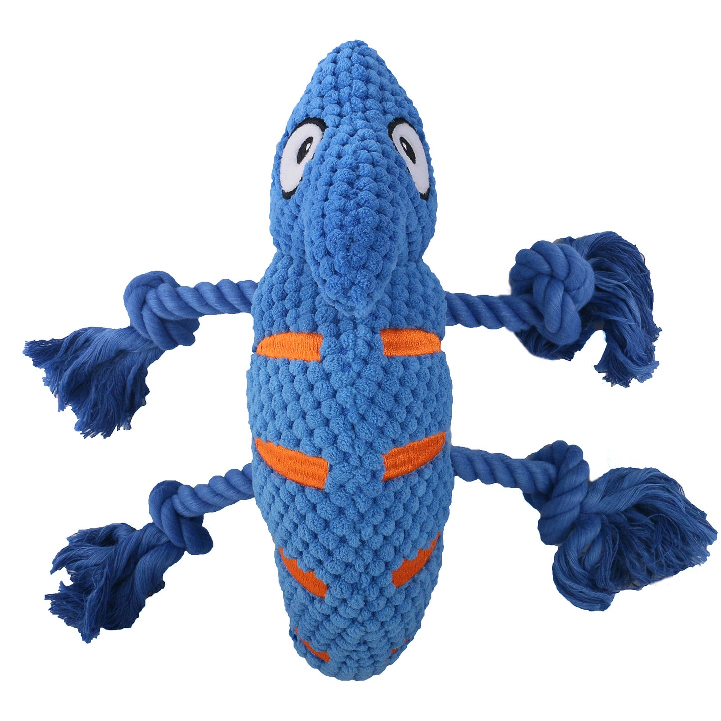 2 Pcs Purple Interactive Plush Chameleon Dog Toy with Squeaker & Rope Legs - Durable Chew Toy for V888-ELOSUNG32703