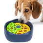 Yellow,Green and Blue Interactive Dog Puzzle Feeder Bowl - Slow Eating & Mental Stimulation Toy for Small V888-ELOSUNG32743