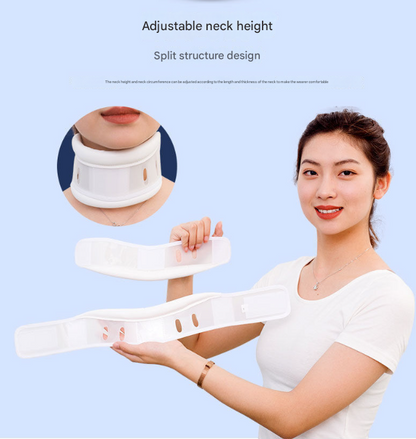 Size M White Adjustable Cervical Collar Neck Brace - Breathable Support for Pain Relief & Posture V888-ELOSUNG32745