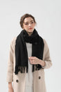 Black USB Electric Heated Scarf - 3-Level Heat Setting Winter Neck Warmer V888-ELOSUNG32748