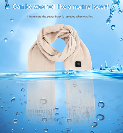 Pink USB Electric Heated Scarf - 3-Level Heat Setting Winter Neck Warmer V888-ELOSUNG32750