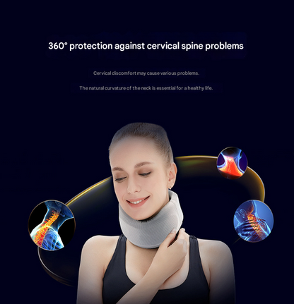 Size M Light Green Ergonomic Neck Support Brace - Soft Cervical Collar for Posture Correction and Pain Relief V888-ELOSUNG32760