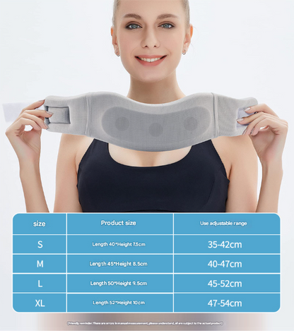 Size M Light Green Ergonomic Neck Support Brace - Soft Cervical Collar for Posture Correction and Pain Relief V888-ELOSUNG32760