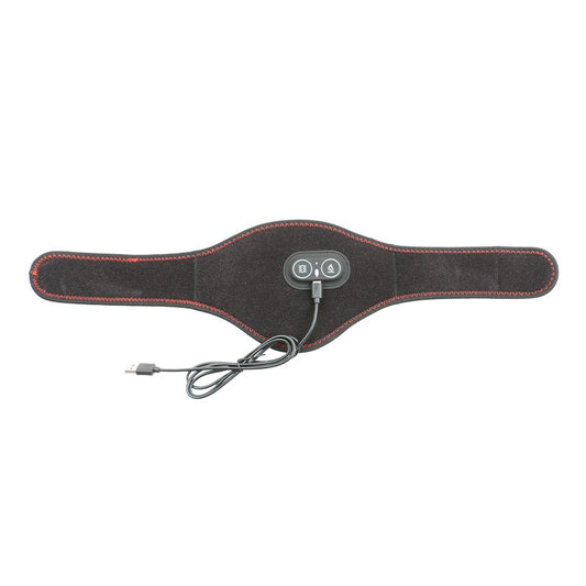 Black Heated Vibrating Neck Wrap - USB Powered Massager for Soothing Pain Relief with 3 Heat & 3 Vibration V888-ELOSUNG32769
