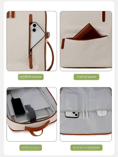 Pink Expandable Laptop Backpack with USB Port - Stylish Travel & Business Daypack V888-ELOSUNG32795