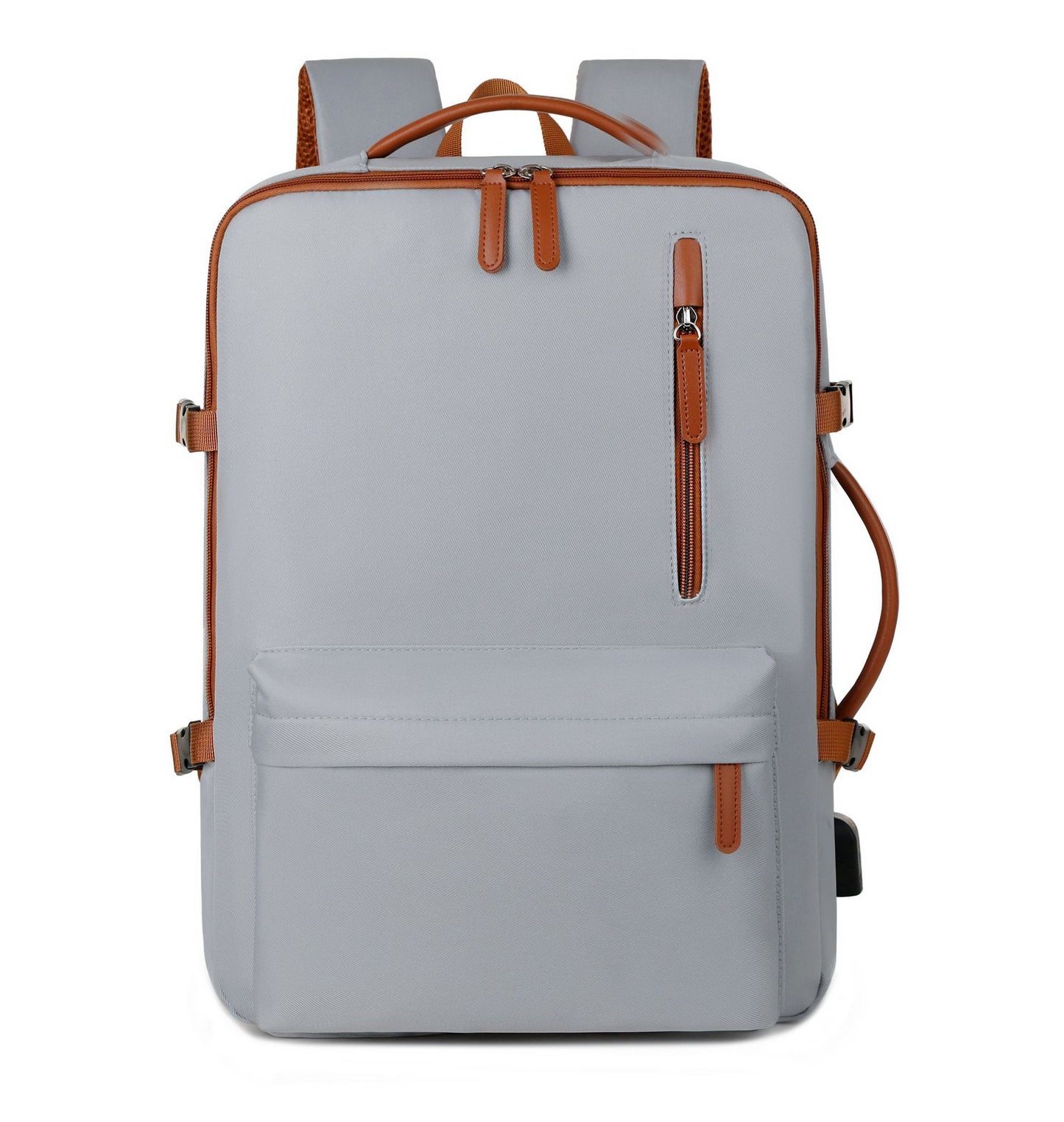 Grey Expandable Laptop Backpack with USB Port - Stylish Travel & Business Daypack V888-ELOSUNG32796