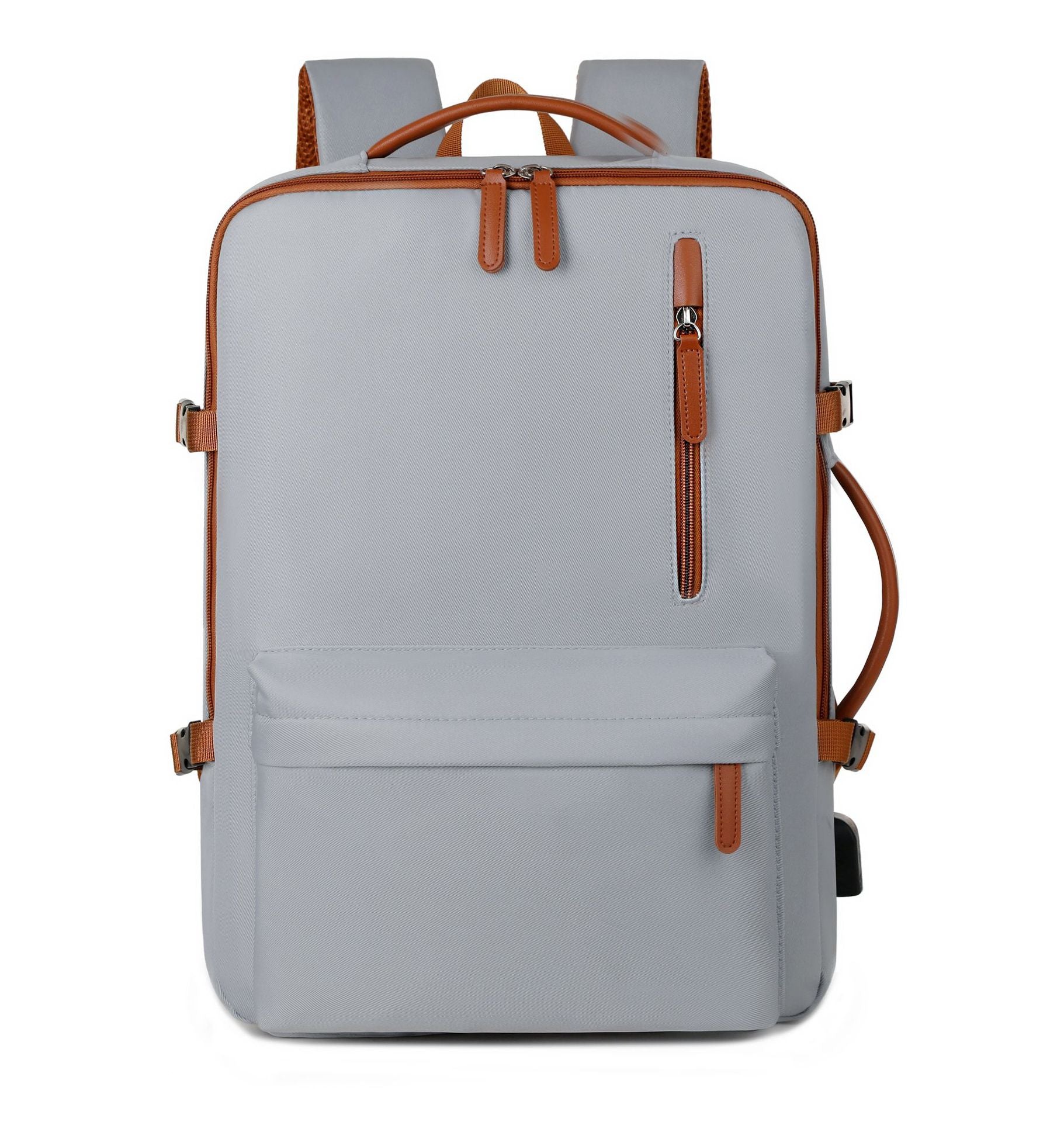 Grey Expandable Laptop Backpack with USB Port - Stylish Travel & Business Daypack V888-ELOSUNG32796