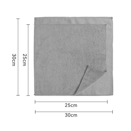 Black Premium All-Purpose Microfiber Cleaning Cloths (20-Pack) - Ultra Absorbent Grey Towels for Car, Kitchen V888-ELOSUNG32803
