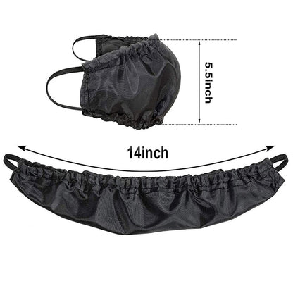 5 Pcs Black Men's Reusable Beard Guard Bib - Protective Beard Cover for Eating and Sleeping - Black Beard V888-ELOSUNG32807