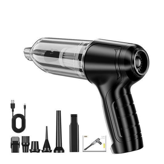 Black Powerful 3-in-1 Cordless Handheld Vacuum Cleaner - 12000Pa Suction & Air Duster Blower for Car Home & V888-ELOSUNG32835