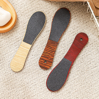 Reddish Brown Professional Pedicure Foot File 10-Pack - Double-Sided Callus Remover with Wooden Handle V888-ELOSUNG32850