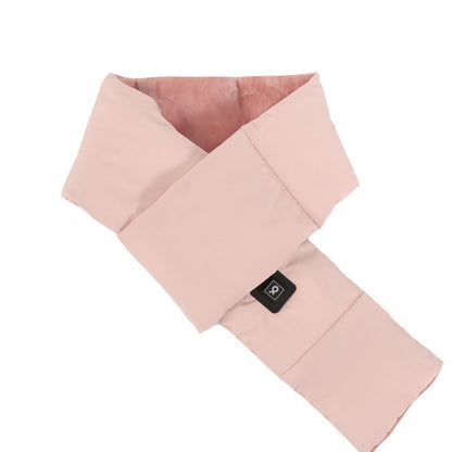 Pink USB Electric Heated Scarf - Portable Puffer Neck Warmer with 3-Level Heat Control for Winter V888-ELOSUNG32863