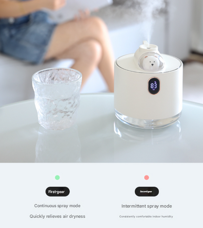 Green Adorable Space Capsule Humidifier - Portable USB Cool Mist Maker with LED Display & Ambient Night Light V888-ELOSUNG32902