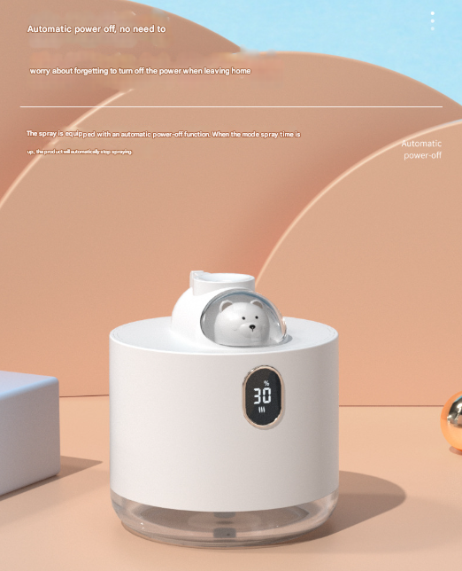 Green Adorable Space Capsule Humidifier - Portable USB Cool Mist Maker with LED Display & Ambient Night Light V888-ELOSUNG32902