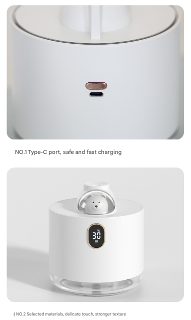 Green Adorable Space Capsule Humidifier - Portable USB Cool Mist Maker with LED Display & Ambient Night Light V888-ELOSUNG32902